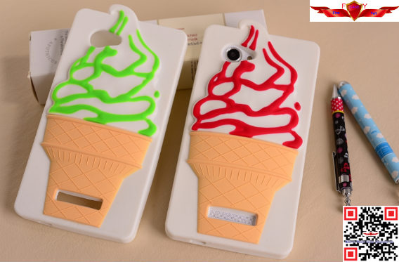New Fashion Design Brand New Ice Cream Silicone Cover Case For Lenovo A880 Multi Color