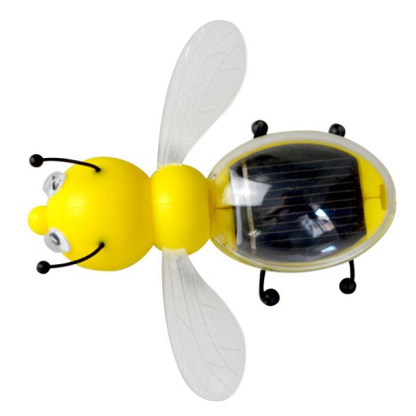 Yellow Color Solar Powered Bee Novelty Mini Solar Energy Toys For Children