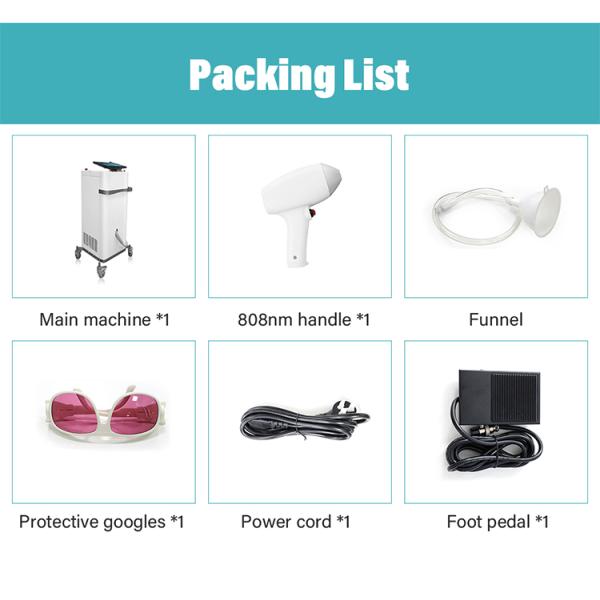 2025 High Quality Fast Hair Removal Ice 808nm Diode-lasersings Hair Removal Machine for Salon