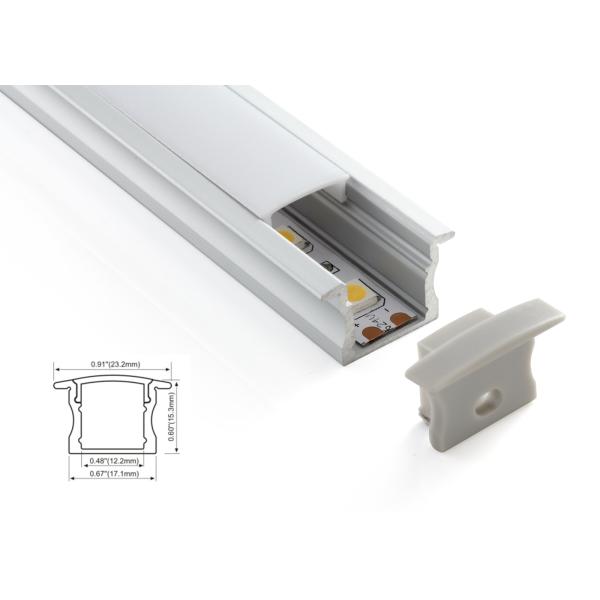 Linear lighting Aluminum profile for furniture 17x15mm mini size