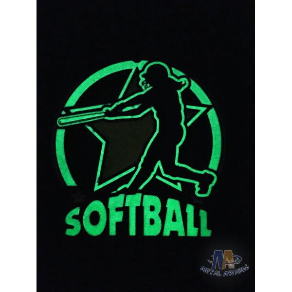 Girls Dye Black Plating Gymnastics Softball Glow In The Medals , Metal Custom Design Medallon