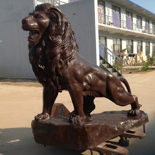 Customized Garden Decorative Outdoor Metal Animal Sculpture Life Size Bronze Lion Statue