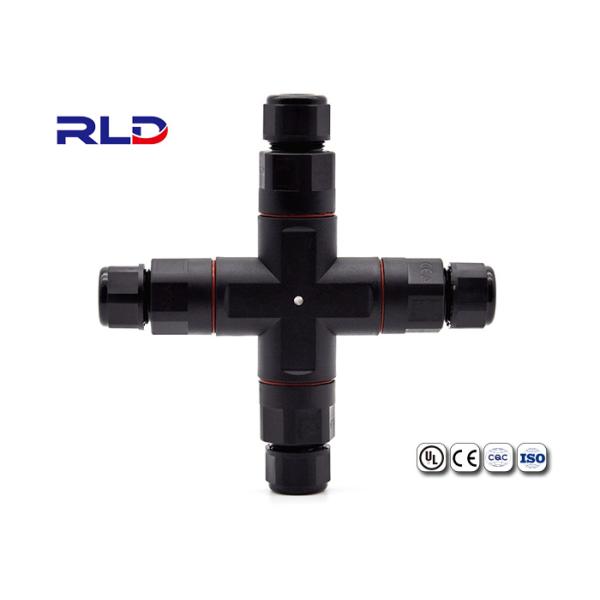 3 Pin 4 Way PA66 Waterproof Outdoor Lighting Connectors