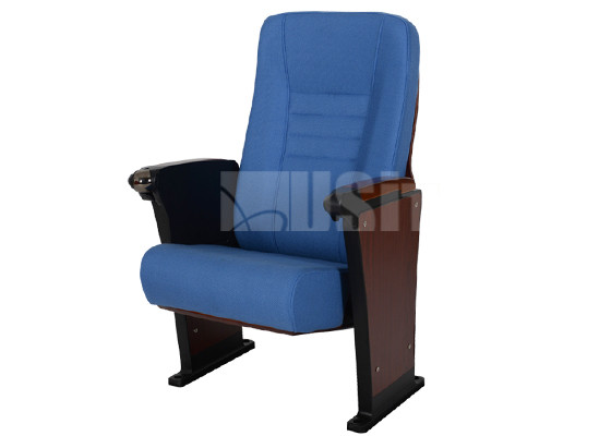 Cold Molded Foam Conference Hall Chair , Church Theatre Seating Folded Type