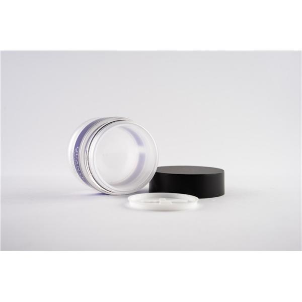 Structure à mur unique noire de conteneurs de produit de beauté de rond du