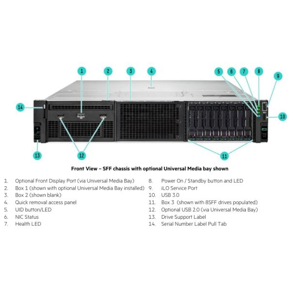 New Original Rack Server HPE ProLiant Xeon DL380 Gen10 Plus Xeon Server 8sff HPE Server HPE Ilo