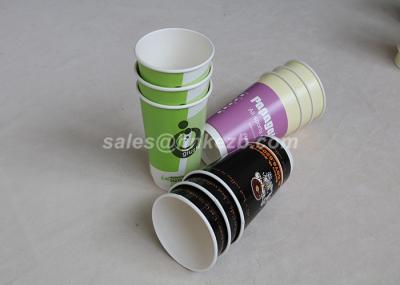 Printed 22oz Double Wall Disposable Paper Cups With Lids For Hot Coffee Drinking