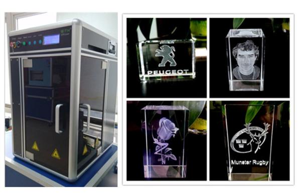Air Cooling 4000HZ 3D Laser Engraving Machine Diode Pumped For Glass Crystals
