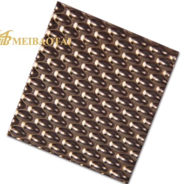 Gold Rose Gold Stamped Decorative Stainless Steel Plate 304 Stainless Steel 1219x2438mm