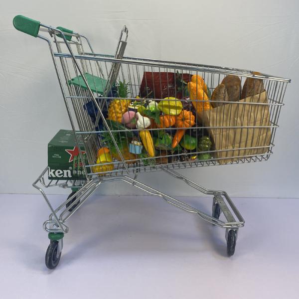 хранение магазина со смешанным ассортиментом 180L покрыло хромом вагонетку покупок супермаркета рынка Европы