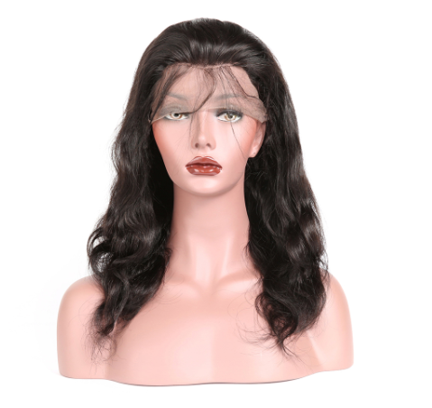 360 Lace Frontal Wigs Brazilian Human Hair Extensions Body Wave Natural Color