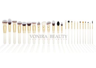 Custom Private Label Middle Quality Travel Makeup Brushes 24pcs Professional Black Brush Set