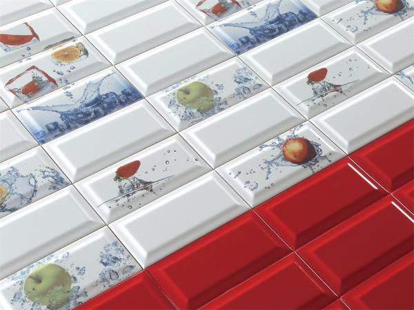 AAA Grade White Body Interior Bread Tiles 75x152mm