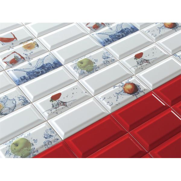AAA Grade White Body Interior Bread Tiles 75x152mm