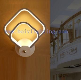 Wall Lamp Black Acrylic Iron Cool  White  Aluminum Creative Corrior  Lamp