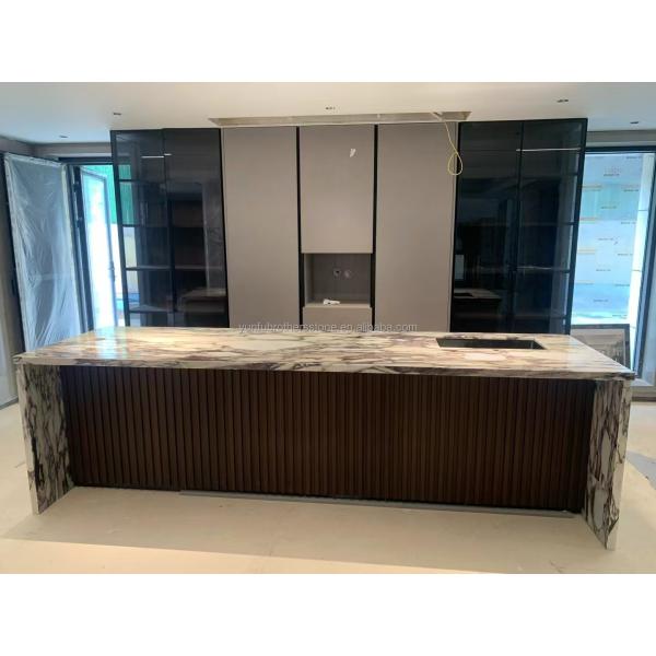 Natural Italian Calacatta Viola Marble Slabs for Modern Kitchen Countertop and Indoor Wall