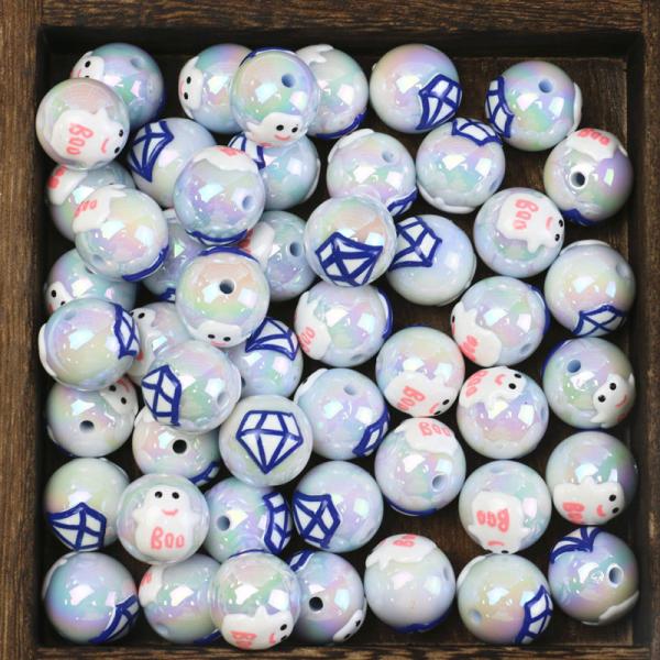 Коренастый гамбол розовый цвет объемные жевательные резинки бусины акриловые свободные бусины для ювелирных изделий