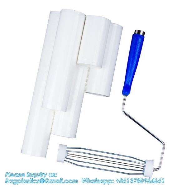 High Adhesive Reusable Washable Floor Ceiling Cleaning Silicone Sticky Lint Roller sticky adhesive rubber silicon dust