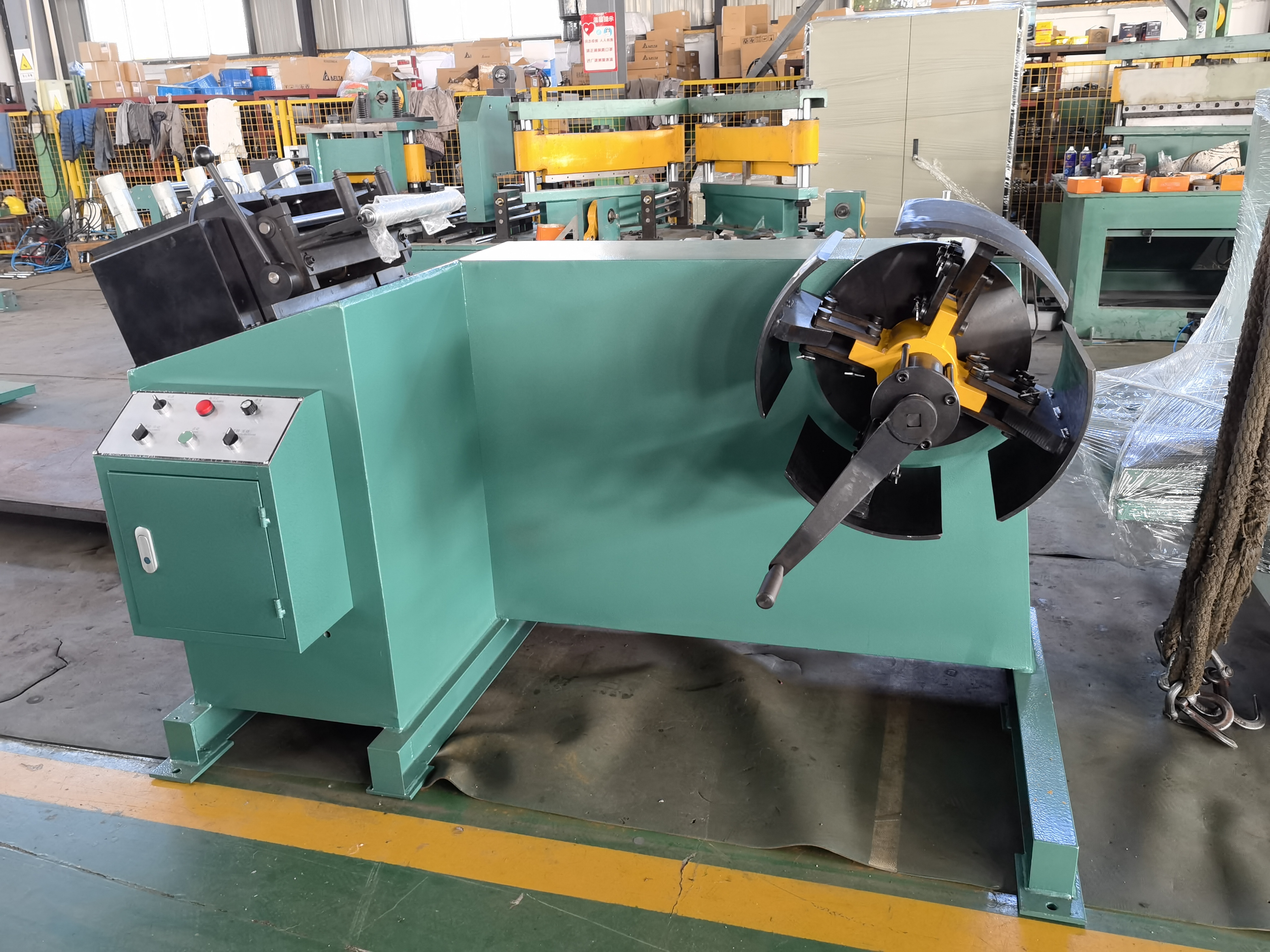 Automatic Core Cutting Machine with 120m/min Cutting Speed for 0.23 ~ 0.5mm Silicon Steel Strip and PLC Control