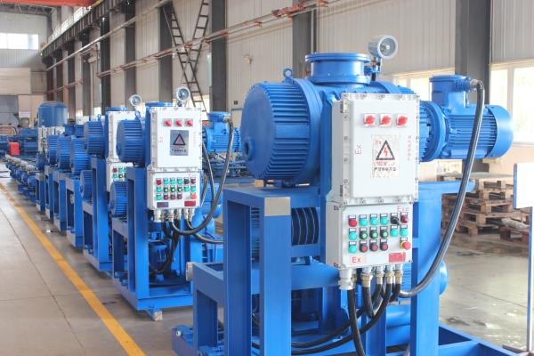 Chemicals  Dry Screw Vacuum Pump Set  Adjustable High Suction Pressure