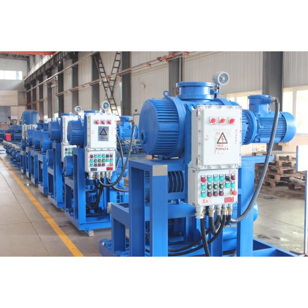 Blue Professional Vacuum Pump Set With Roots And Dry Screw Vacuum Pump