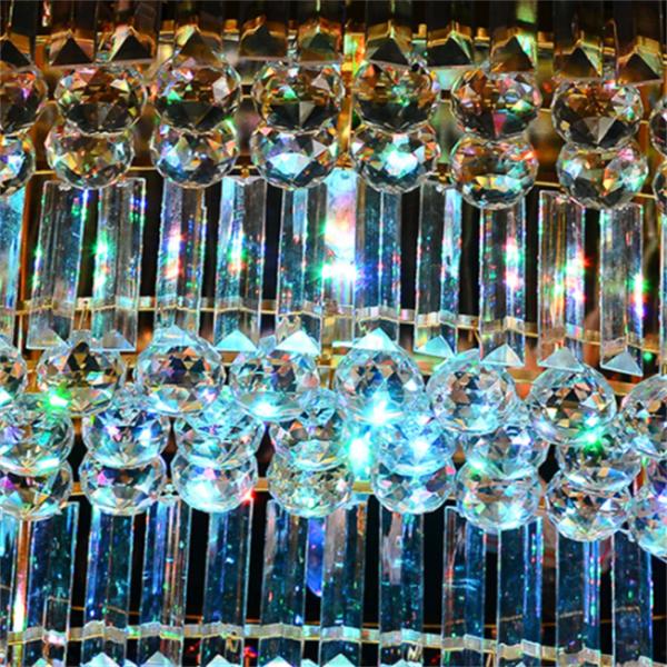 Потолочное освещение хрустального шара золота роскошное современное для живущей комнаты