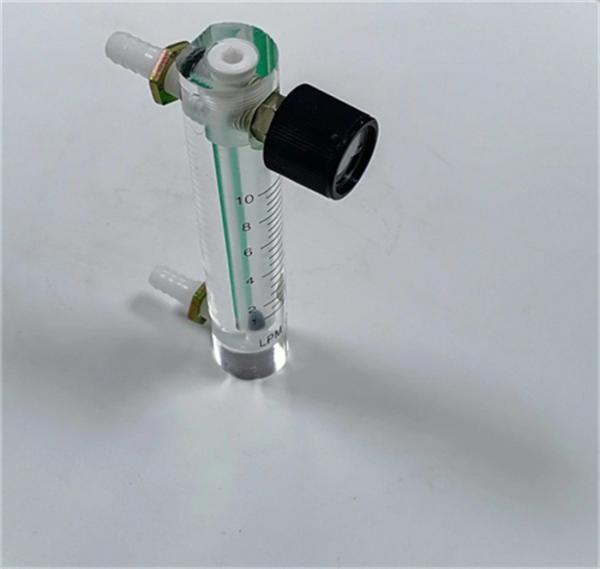 Transparent Glass Oxygen Rotameter with Regulating Valve for Oxygen Flow Measurement
