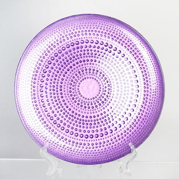 Wholesales ColorDecoration Glass Charger Plate with Electroplating and Spraying color