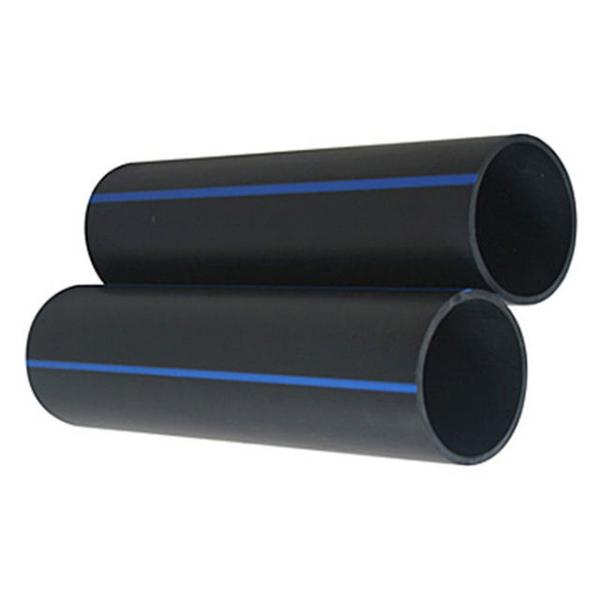 10 Inch SDR21 Flexible Water Supply Pipe , High Density Polyethylene Piping Black
