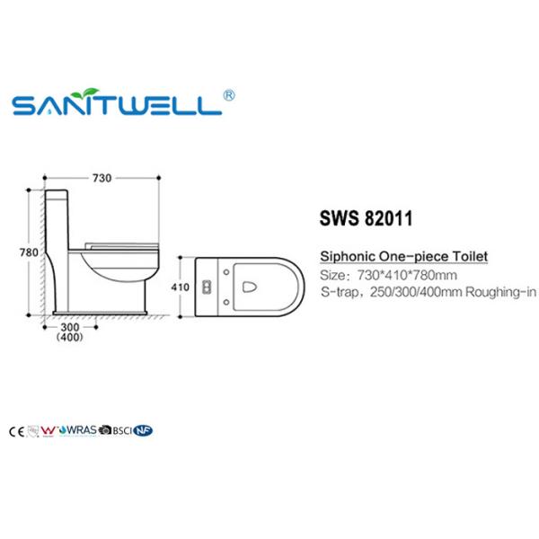P trap Toilet China Suppliers Shower Siphonic Pedestal WC One Piece Toilets