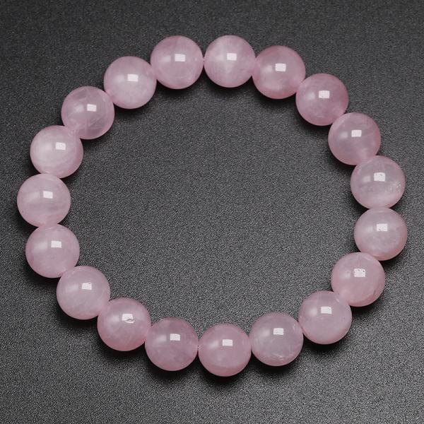 Feng Shui Rose Quartz Bracelet for Women Handmade Natural Stone Chakra Jewelry Gift
