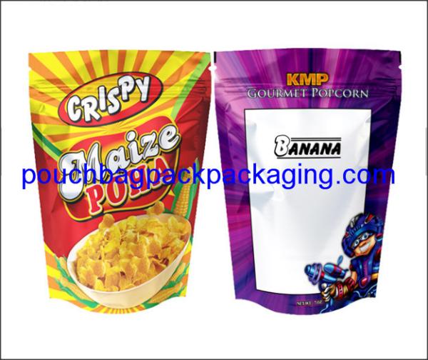 Coffee packaging pouch, stand up pouch with valve, zip lock coffee bag