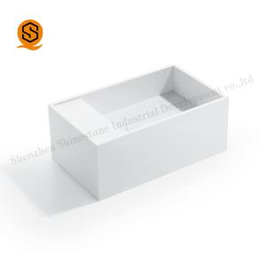 Штейновый таз Bathroom финиша тонет не пористая акриловая твердая поверхностная длина 540mm