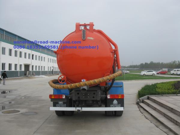 17CBM LHD 336HP Transporting Sewage Septic Tank Cleaning Truck / Septic Pumping Truck Sinotruk howo7