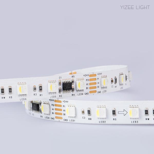 DMX512 Контрольная светодиодная лента Dream Color 24V Программируемая 5050 RGB светодиодная лента