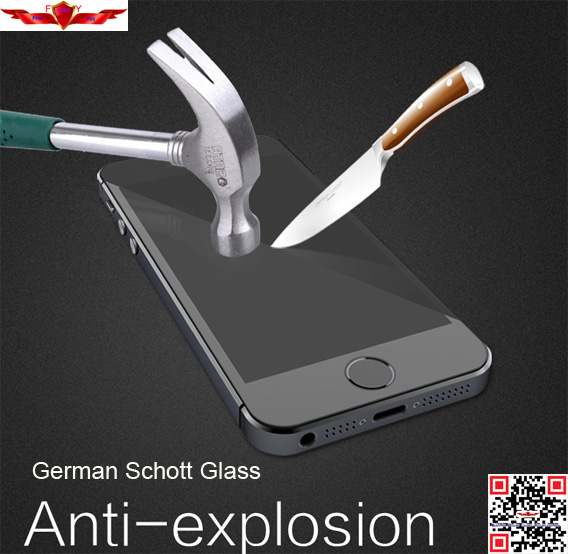 Thinnest 0.1MM 9H US German Schott Tempered Glass Screen Protector For Iphone 5/5C/5S