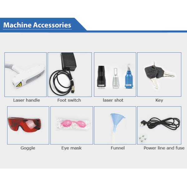 Retiro del pelo de la máquina 1064nm 532nm del laser del interruptor del Nd Yag Q del rejuvenecimiento de la piel