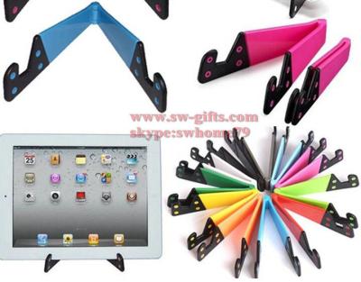 Universal V Shape Phone Tablet Stand Holder for Iphone Ipad Mini for Samsung Folding Bracket for Smartphone Tablet Mount