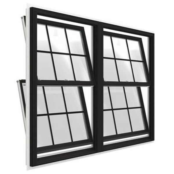 Double Hung Vinyl Window With Screen And Upvc Frame For Bathroom Renovation Solution