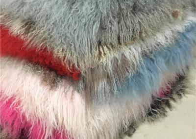 Home Genuine Mongolian Lamb Rug (2' x 4')  Fur Throw Natural Fur Accent for Chair
