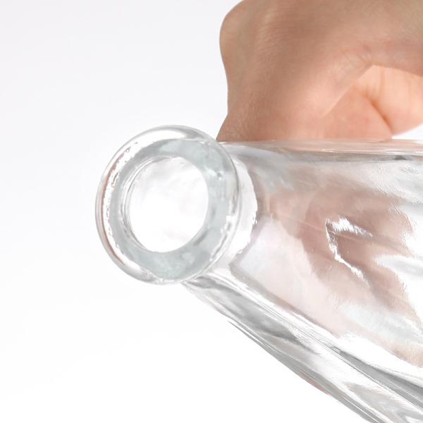 Super Flint Glass Bottle with Customize Sealing Type 100ml 200ml 350ml 500ml Flat Shaped