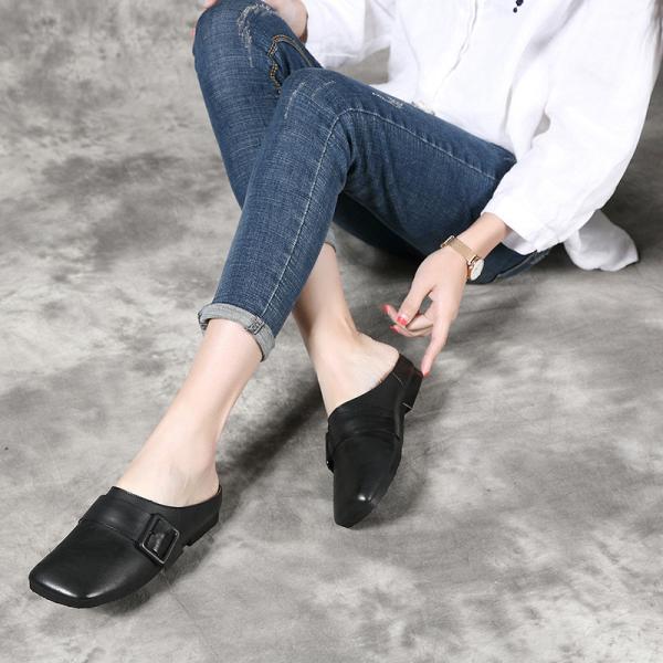 S269 Summer trend fashion all-match women's shoes 2020 summer women's Baotou half slippers women flat bottom