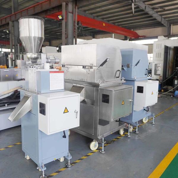 CE 100-500kg/h Industrial Stainless Steel Plastic Extruder Pelletizer For Cutting Plastic Granules