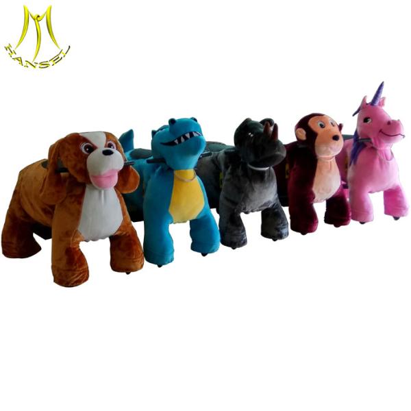Hansel  family entertainment walking plush electric children electric motorized animal scooter