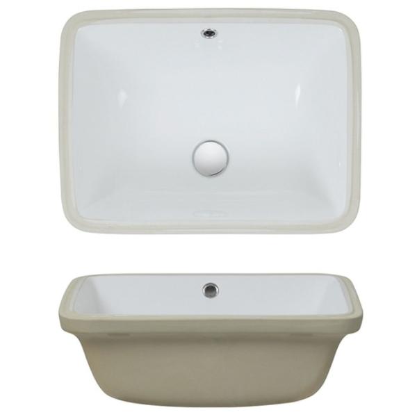 Rectangular Undermount Inset Cloakroom Basin Inset Vessel Sink CUPC