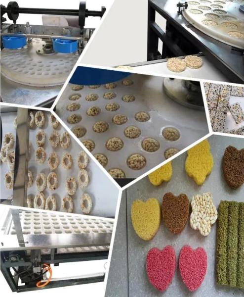 Barra del cereal de la harina de avena que hace la máquina, máquina que forma de la barra del cereal de la pantalla táctil del PLC