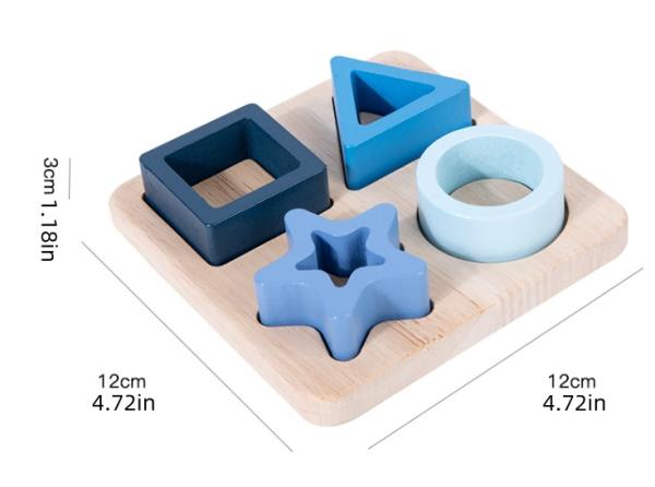 Early Learning Shape Cognition Wooden Puzzle Preschool Educational Toys Children Sensory Educational Toy
