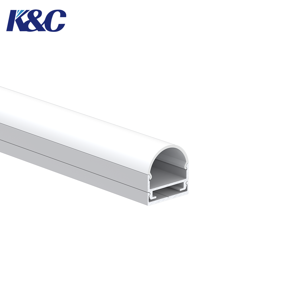 6065 Aluminum Extrusion LED Profile K28 with Fast Heat Dissipation and Sandblasting Oxidation for Strip Lighting