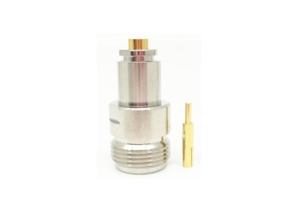 Bulkhead Nickel Plated N Type RF Connector Threaded Coupling Coaxial Connector