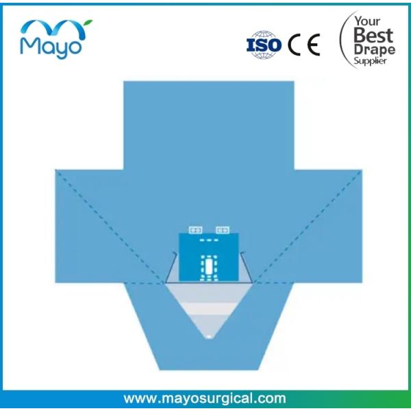 Sterile Urology Surgical Drape Nonwoven Blue with Collection Pouch